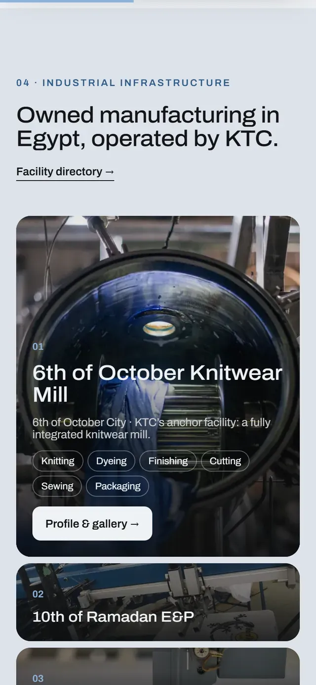 A website we built, on a phone
