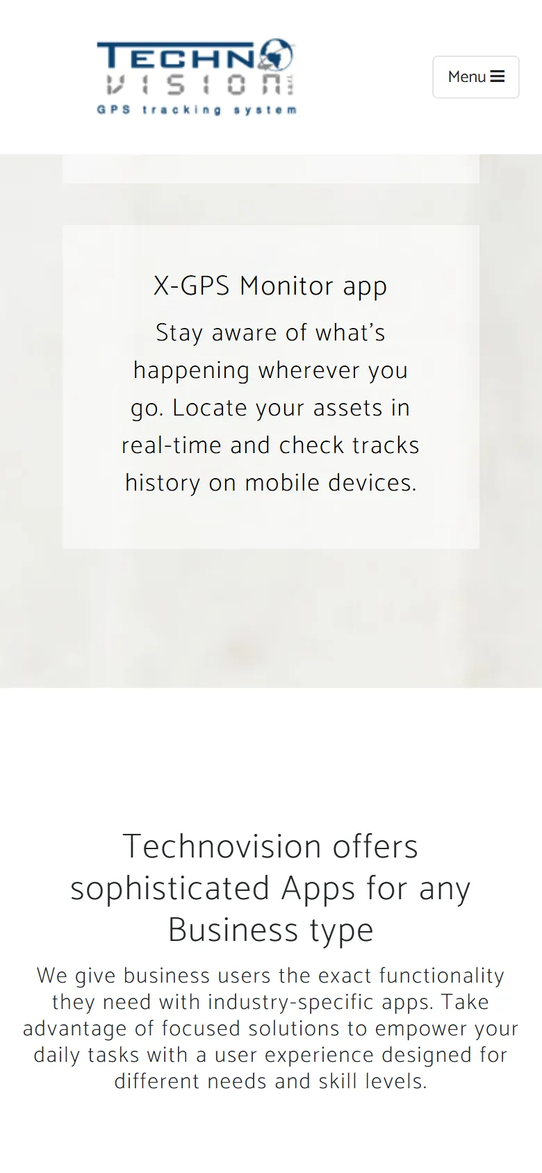 A website we built, on a phone