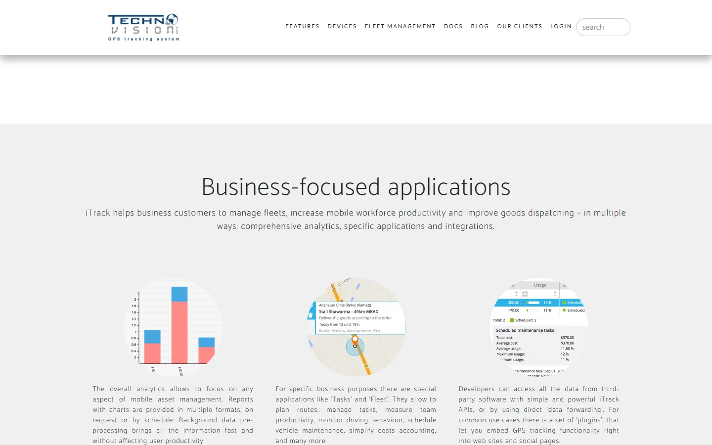 A website we built, on a laptop