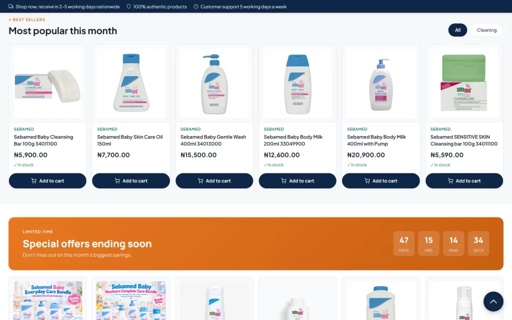 CHF Heron Nigeria: Best sellers with prices in naira, stock and add to cart