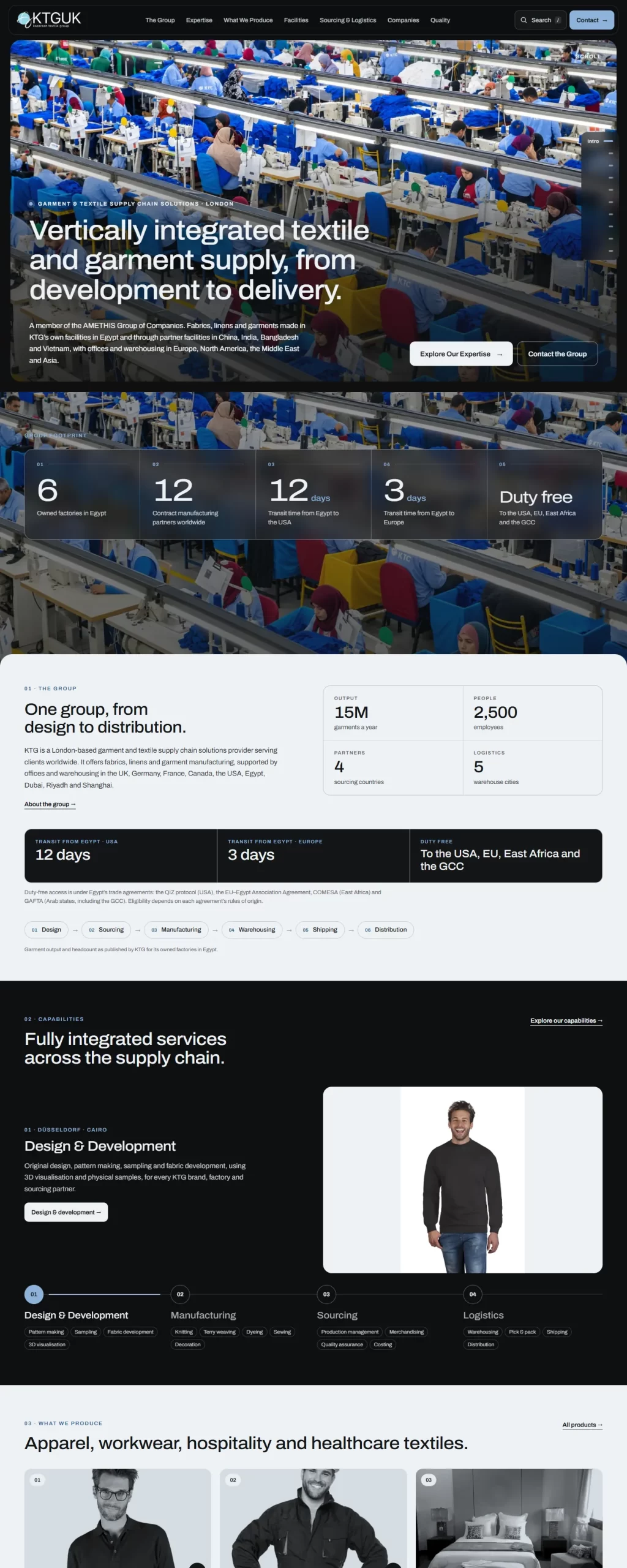 A website we built, on a laptop